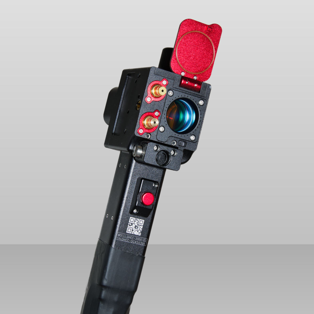 Szczegółowy widok głowicy lasera czyszczącego